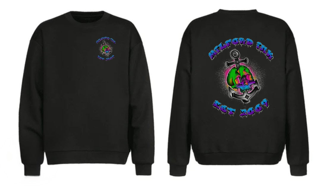Milford Ink Skull logo Sweatshirt