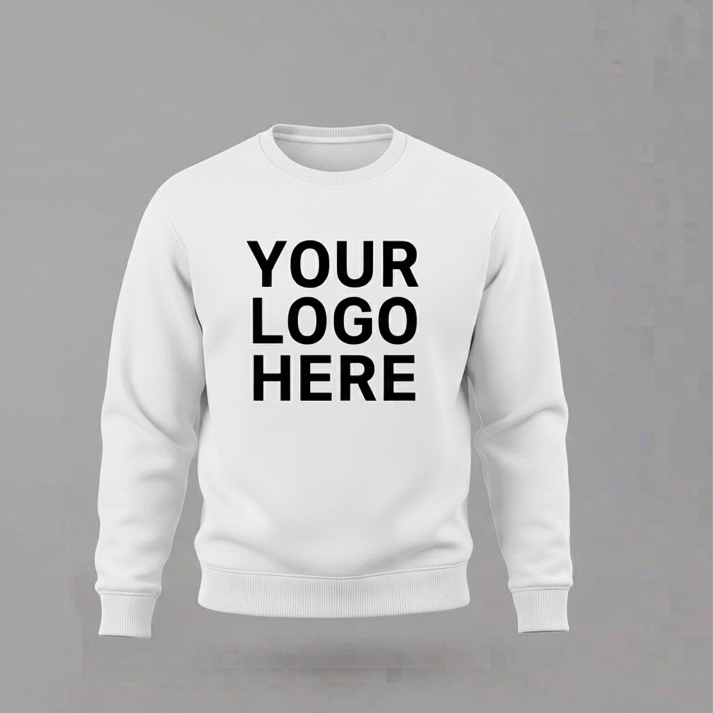 Custom Sweatshirt With Large Front Logo
