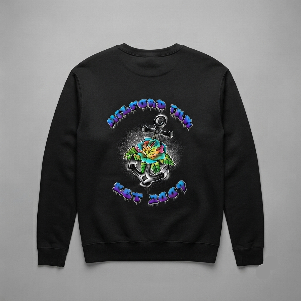 Milford Ink Rose Logo Sweatshirt