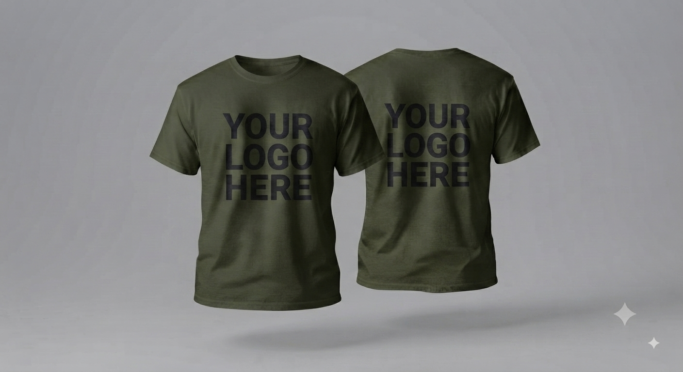 Custom T-Shirt With Large Back, Large Front Logo