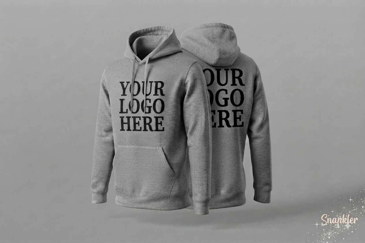 Custom Hoodie With Large Front, Large Back Logo
