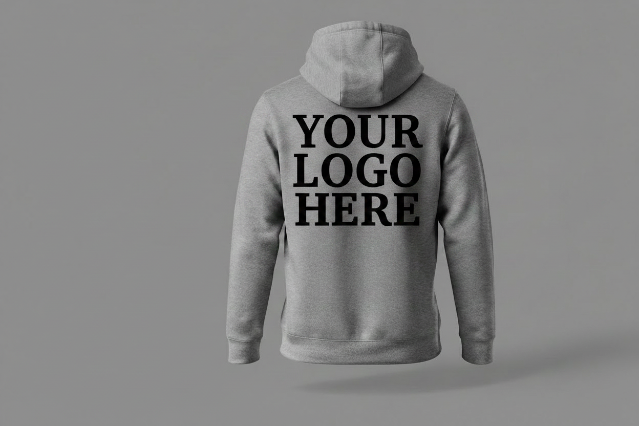 Custom Hoodie With Large Back Logo