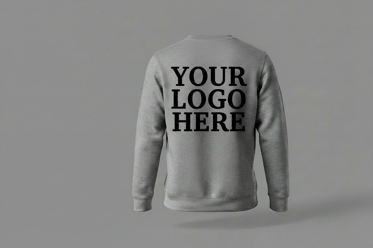 Custom Sweatshirt With Large Back Logo