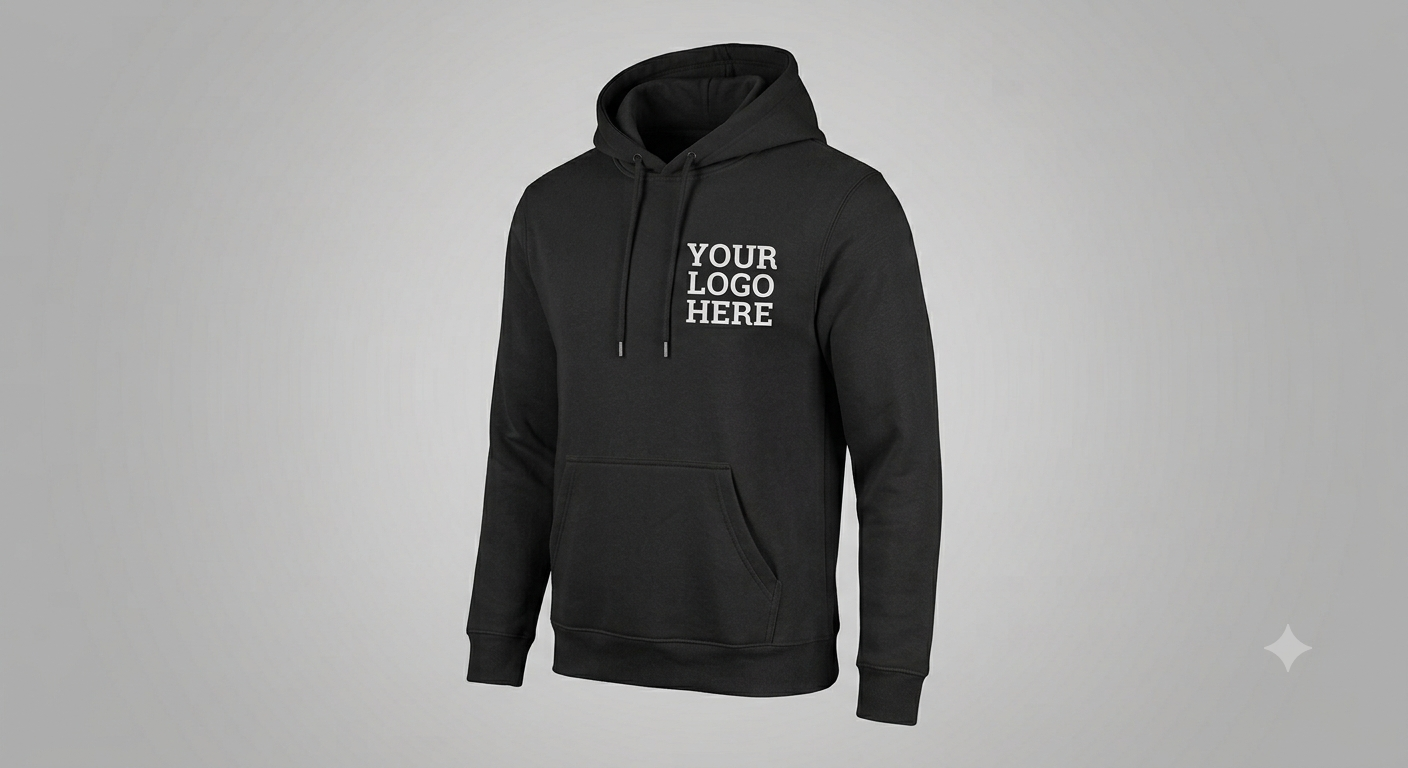 Custom hoodie Front Small Logo