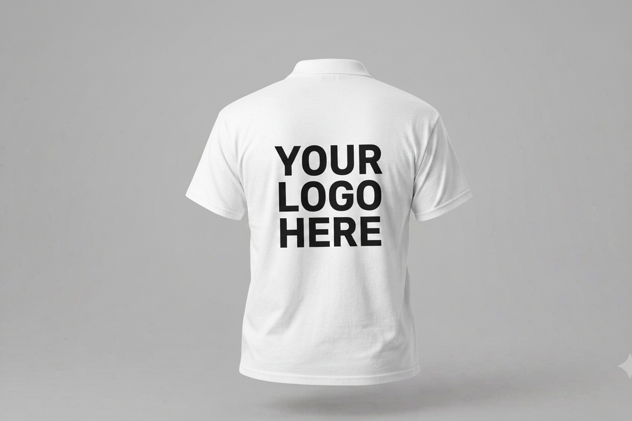 Custom Polo Shirt With Large Back Logo