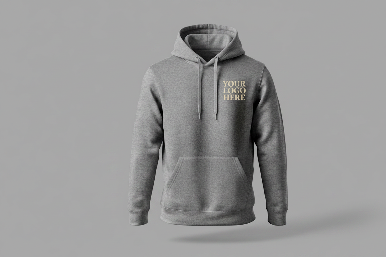 Custom hoodie Front Small Logo