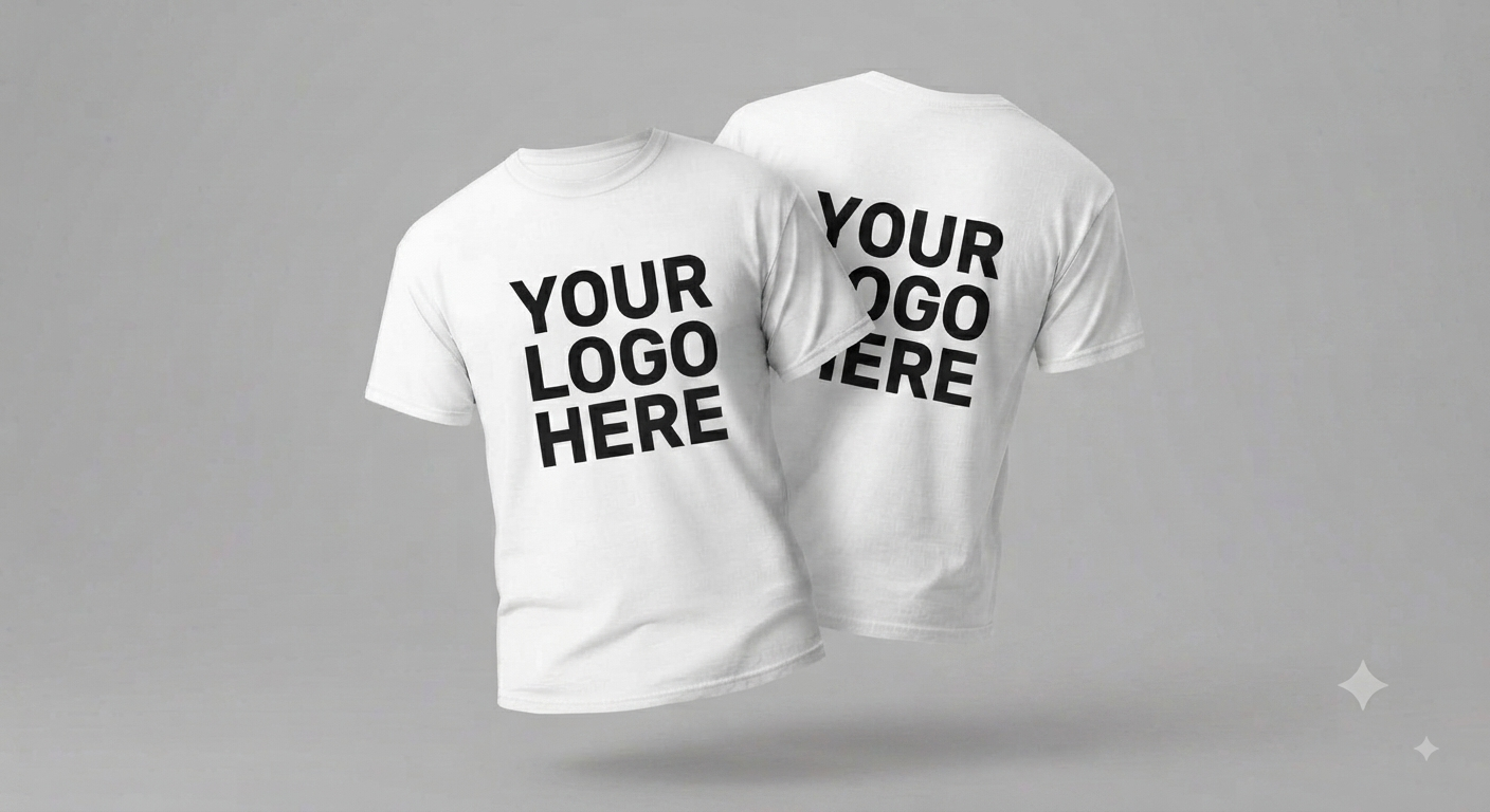 Custom T-Shirt With Large Back, Large Front Logo