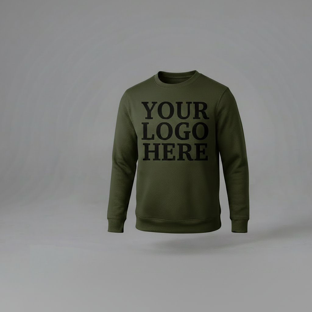Custom Sweatshirt With Large Front Logo