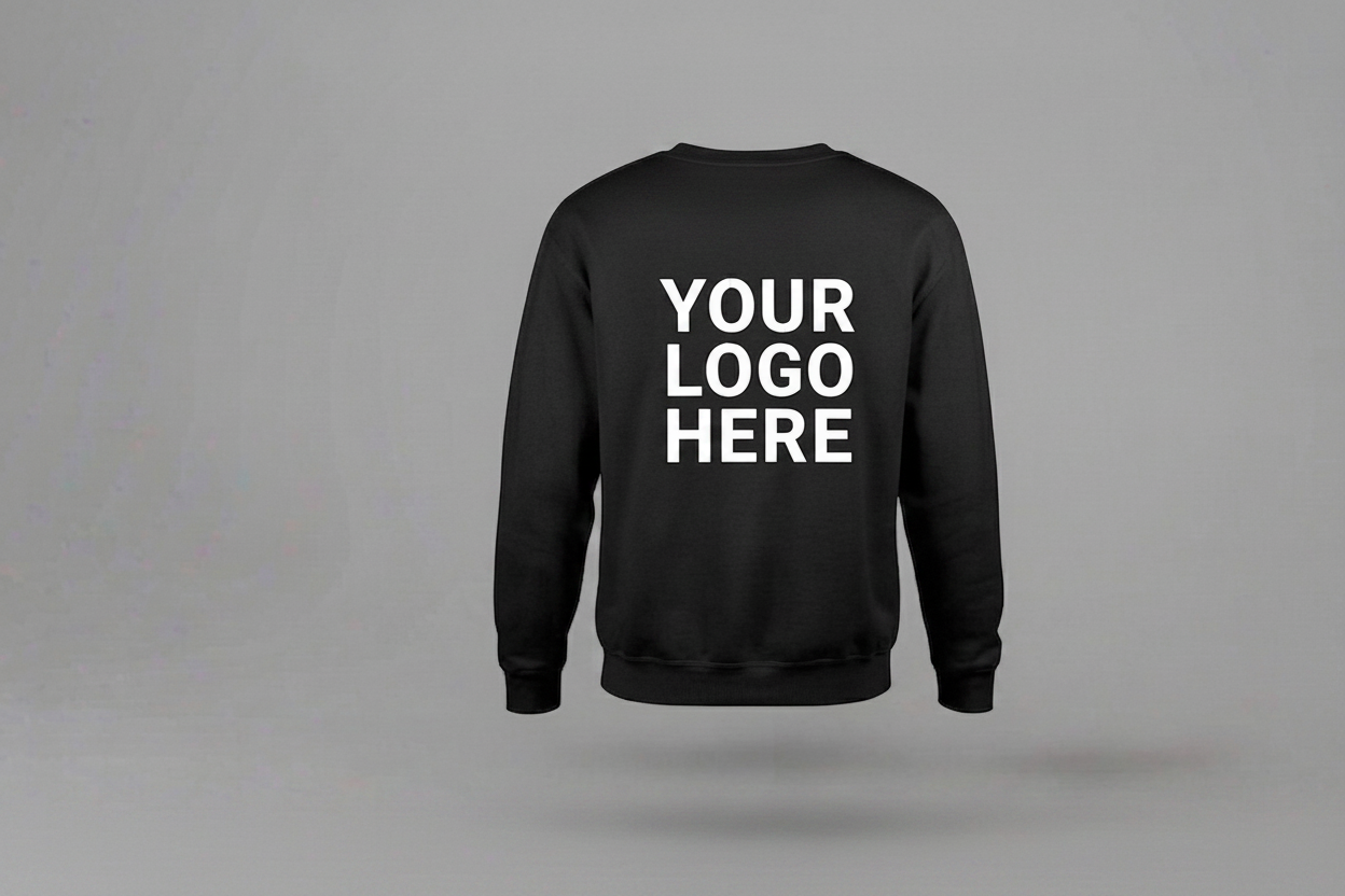 Custom Sweatshirt With Large Back Logo