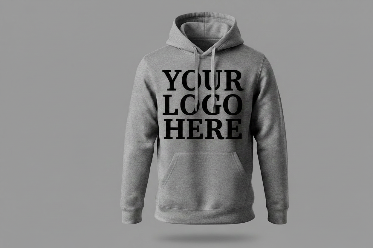Custom Hoodie With Large Front Logo