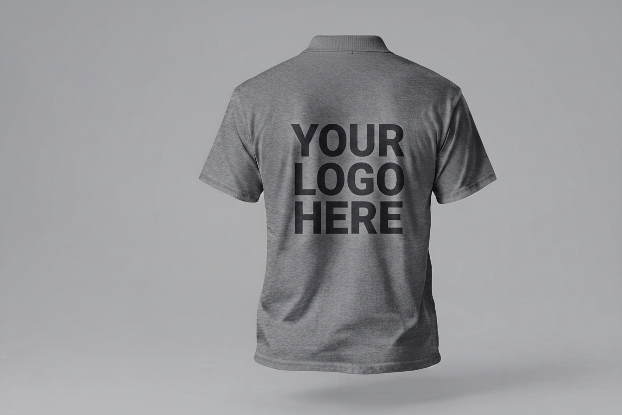 Custom Polo Shirt With Large Back Logo