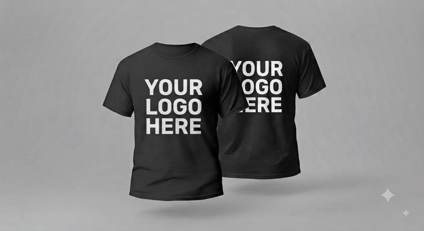 Custom T-Shirt With Large Back, Large Front Logo