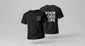 Custom T-Shirt With Large Back, Small Front Logo