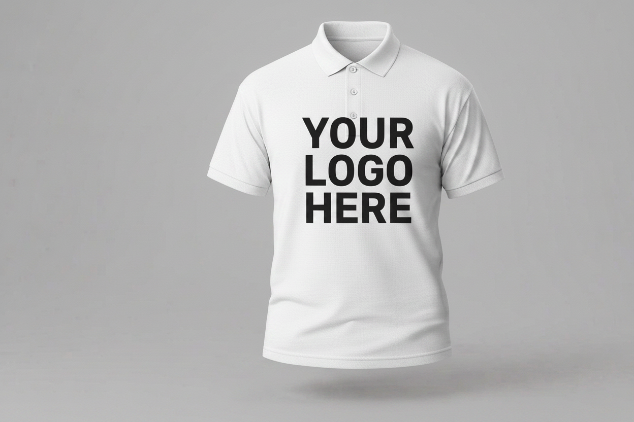 Custom Polo Shirt Large Front Logo