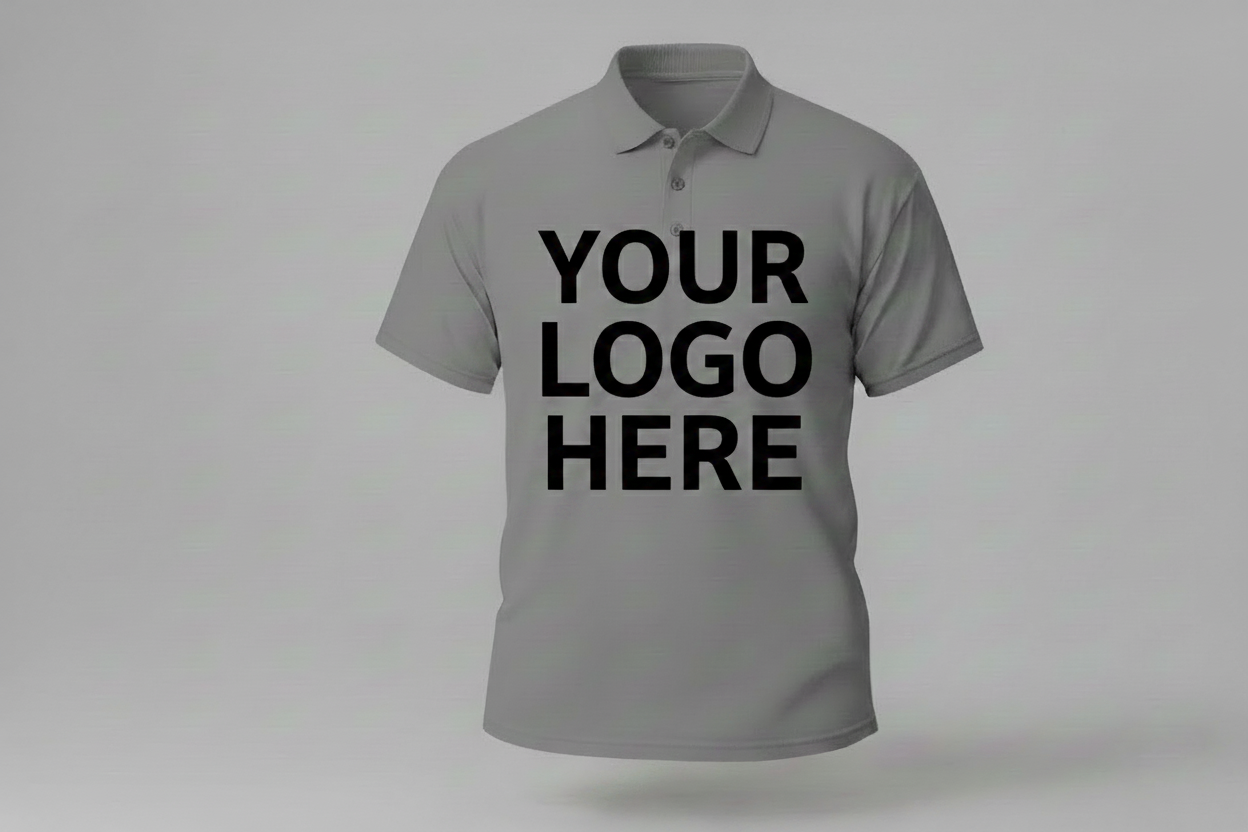 Custom Polo Shirt Large Front Logo