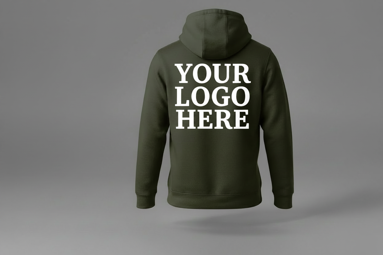 Custom Hoodie With Large Back Logo