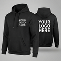 Custom Hoodie With Small Front, Large Back Logo