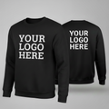 Custom Sweatshirt With Large Front, Large Back Logo