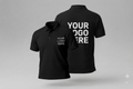 Custom polo shirt With Large Back, Small Front Logo