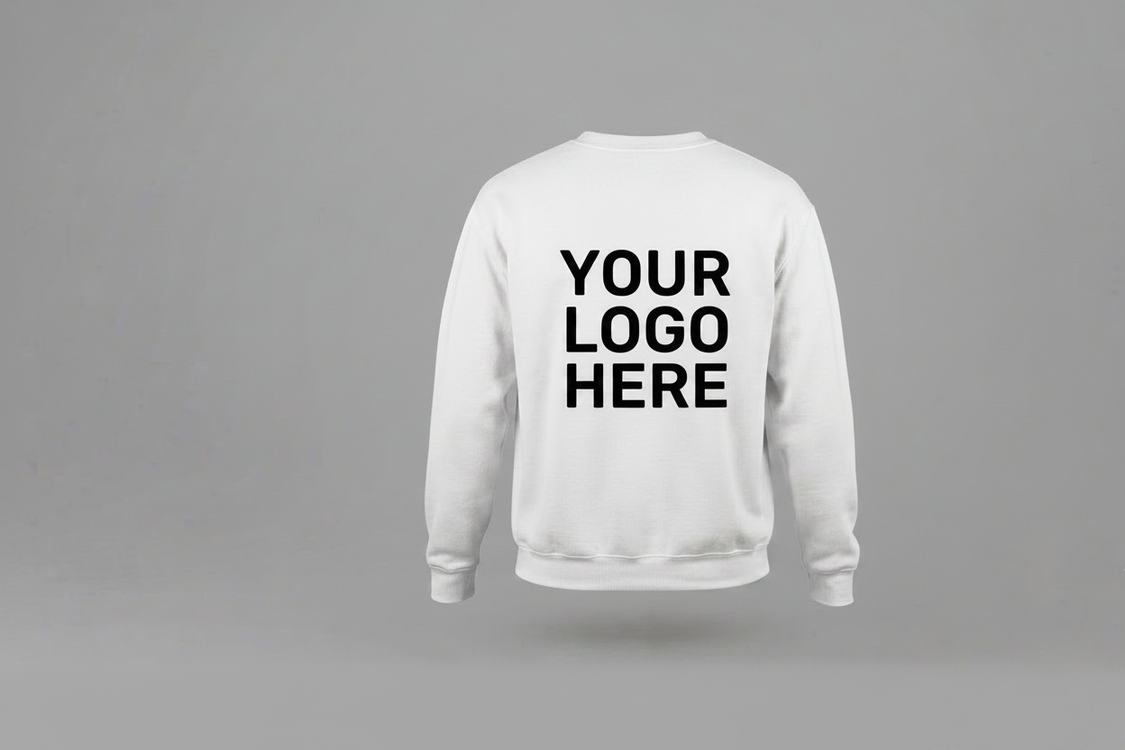 Custom Sweatshirt With Large Back Logo