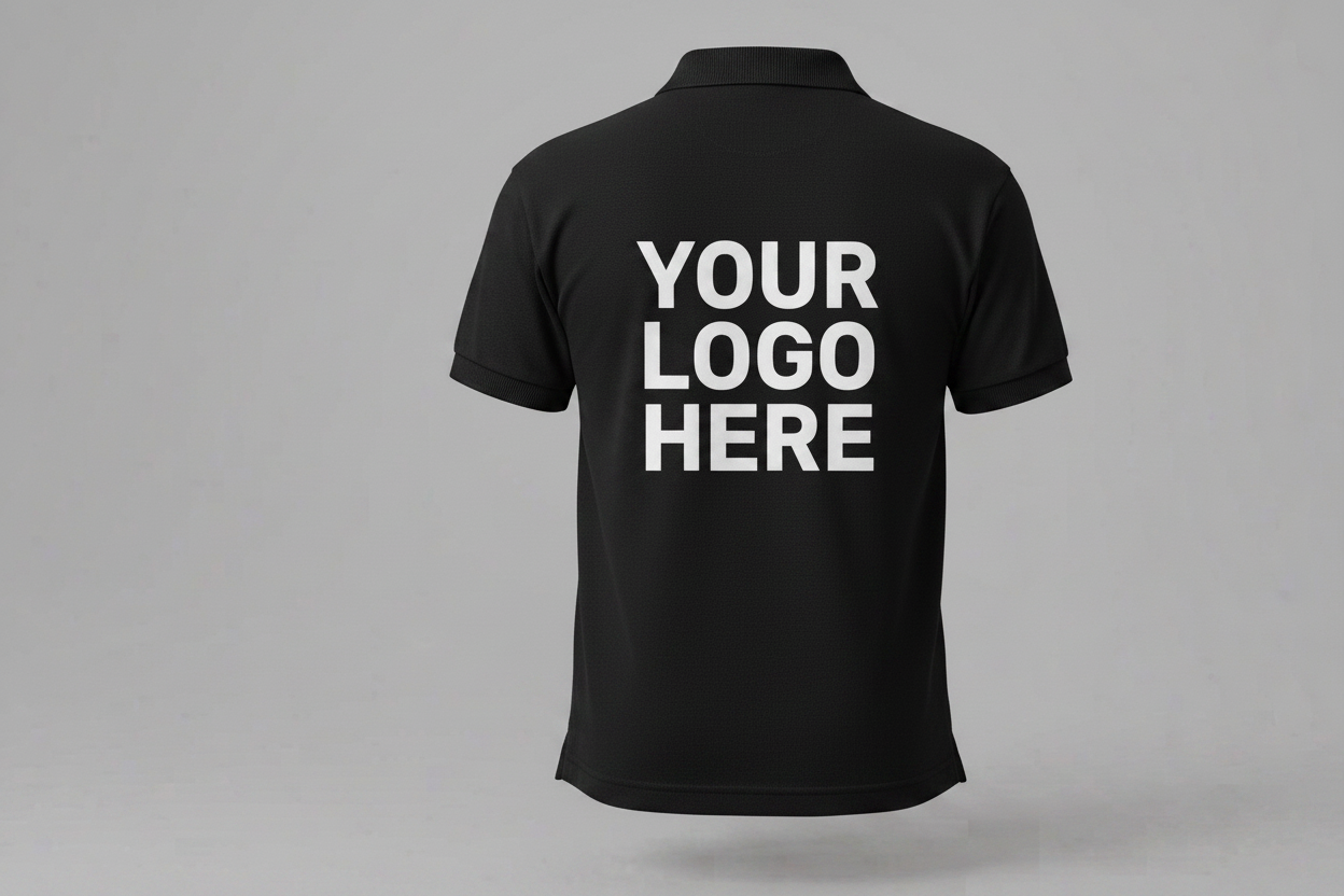 Custom Polo Shirt With Large Back Logo