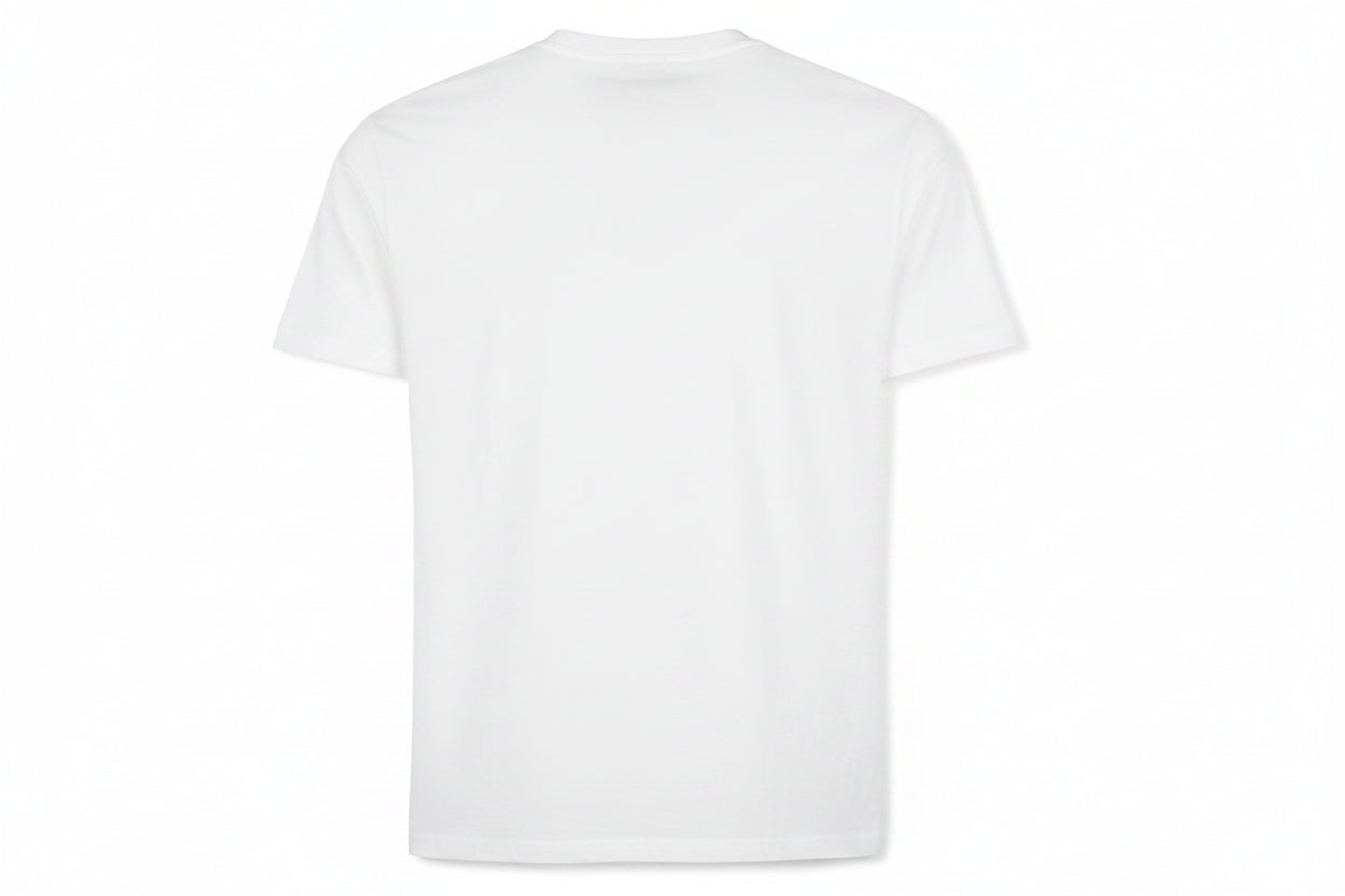 Custom White T-Shirt With Large Back Logo