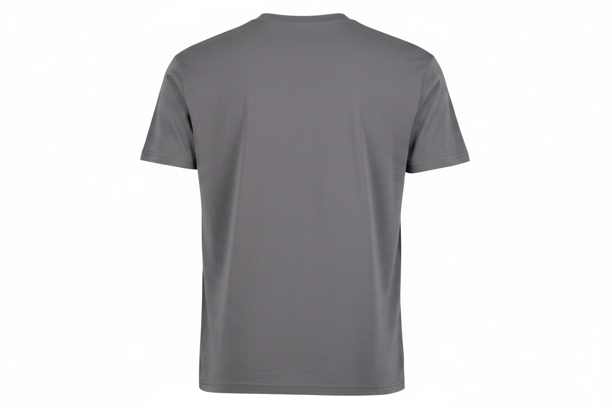 Custom Grey T-Shirt With Large Back Logo