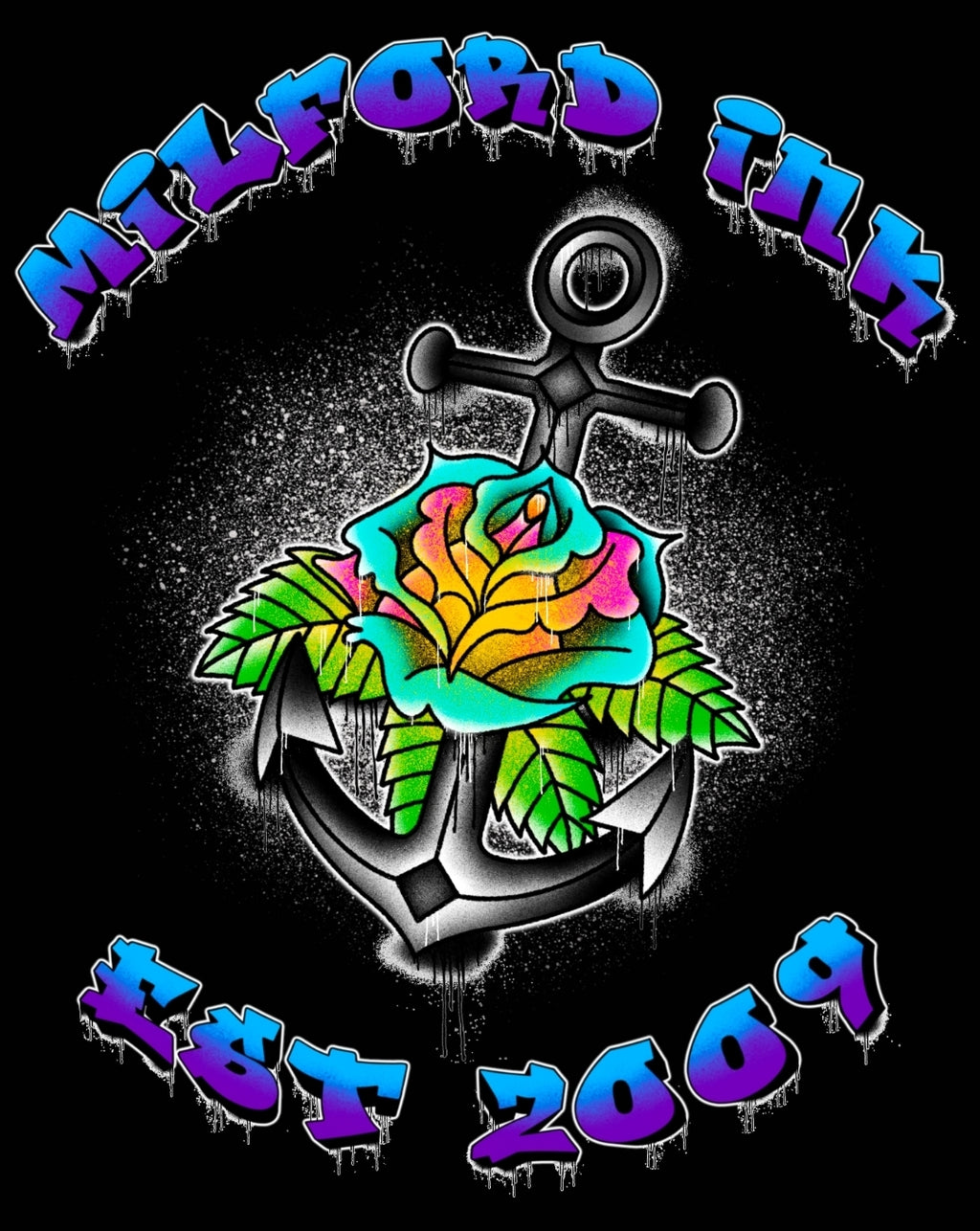 Milford Ink Rose Logo Sweatshirt