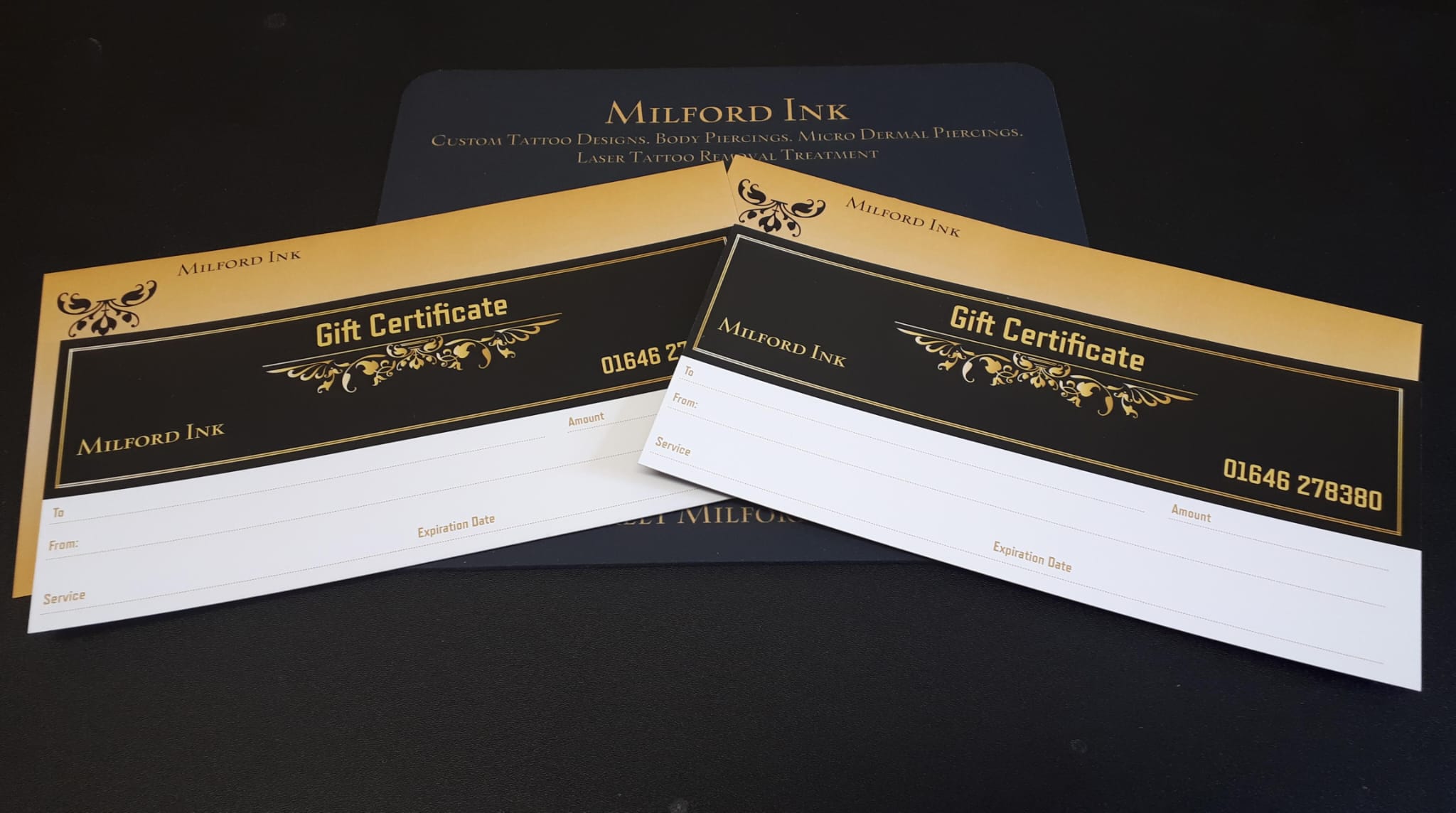 Milford Ink Tattoo Gift Voucher